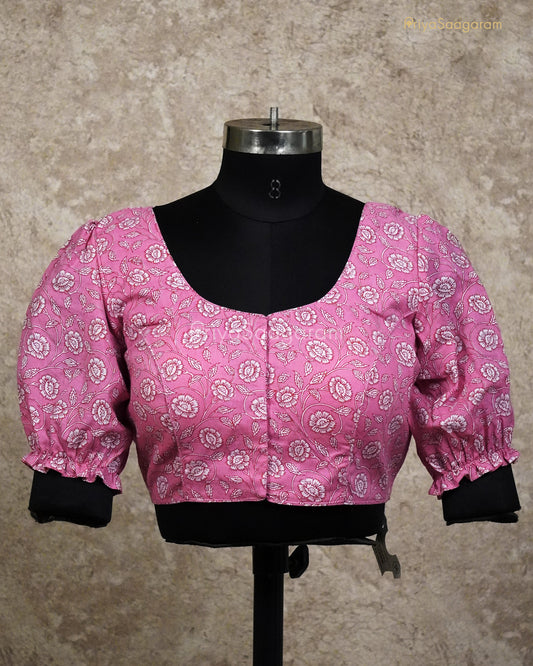 Baby Pink Readywear Blouse - L3107