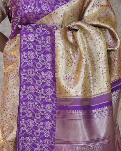 Trombone Beige Contrast Kanchipuram - M2857