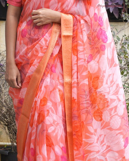 Petal Pink Chiffon Georgette - PB3040