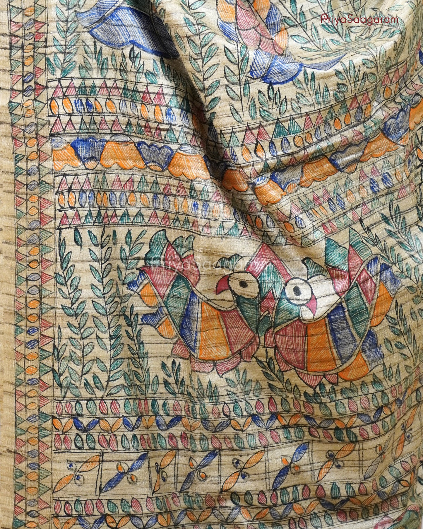 Biscotti Madhubani Tussar - PA2243