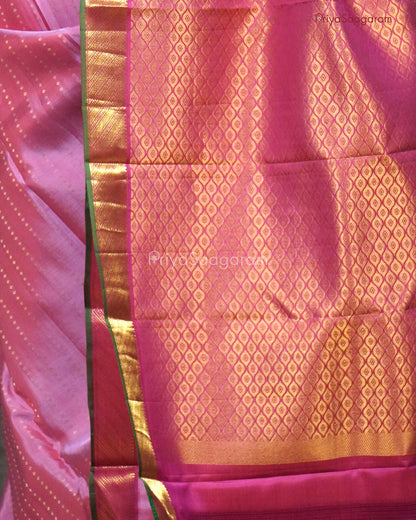 Lotus Pink Pure Kanchipuram Silk - K7010